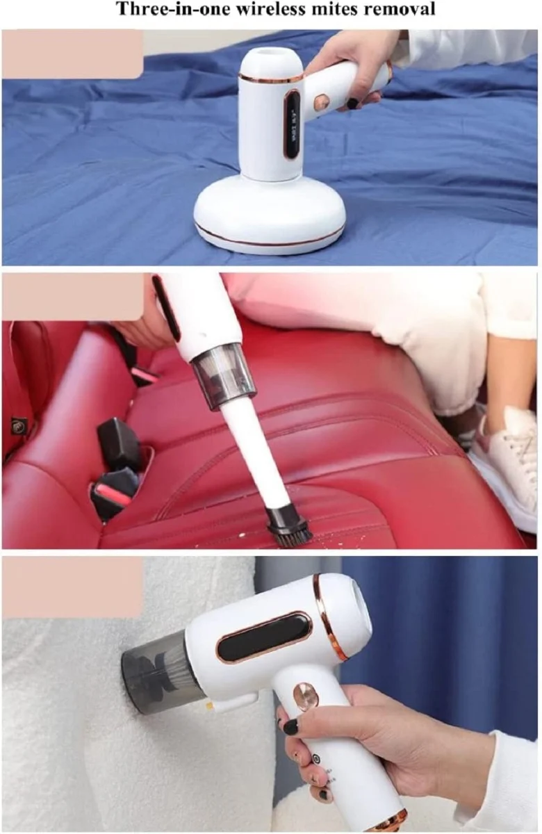 Aspirapolvere antiacaro senza filo aspirapolvere per acari con luce uv-c sterilizzante 120w aspirapolvere per materassi con filtro hepa per materassi cuscini letto coperte divani