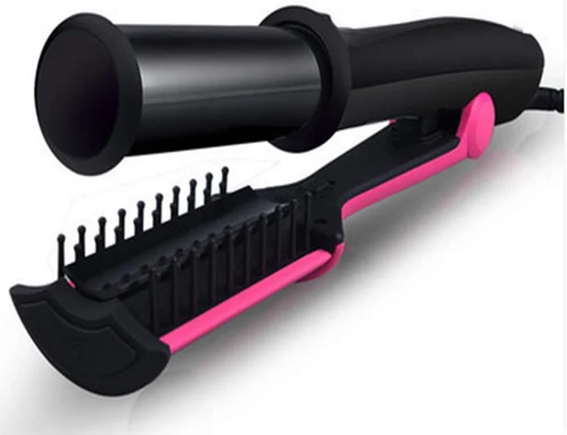 Ferro Arricciacapelli 2 In 1 rotante ferro arricciacapelli rivestito in ceramica con controllo dell'umidità ferro arricciacapelli per lisciare i capelli automatica professionale