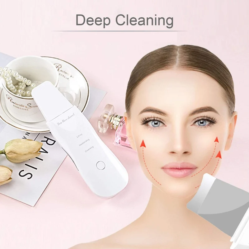 Ultrasonic Skin Scrubber Ultrasuoni Viso Pulizia Face Skin Peeling