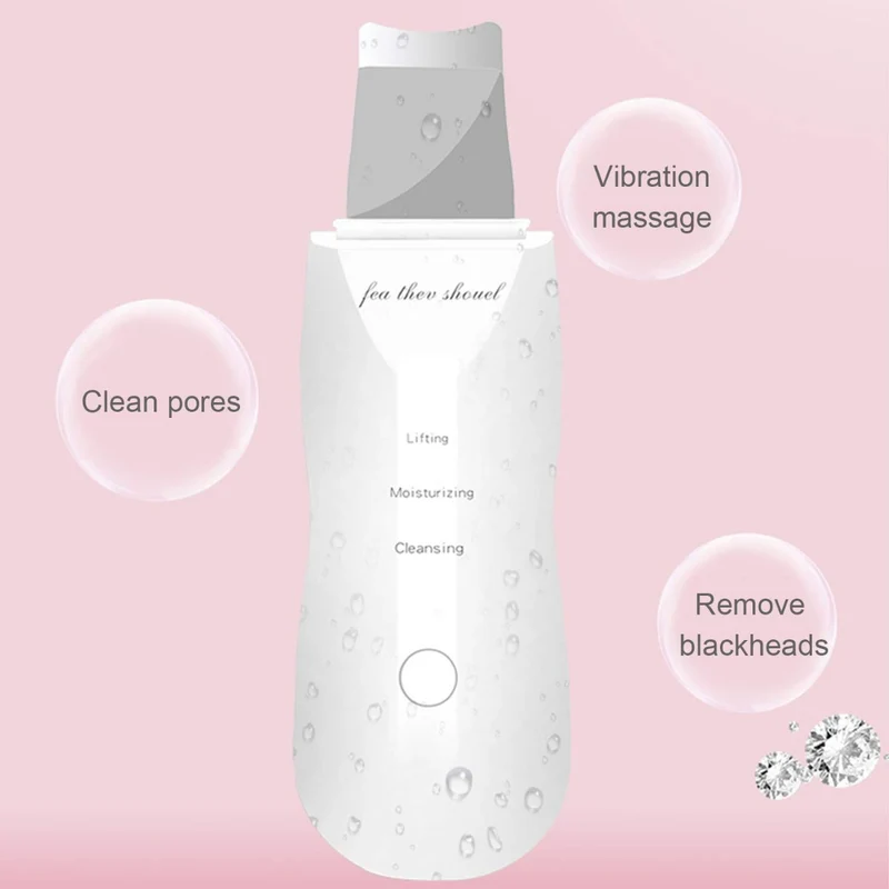 Ultrasonic Skin Scrubber Ultrasuoni Viso Pulizia Face Skin Peeling
