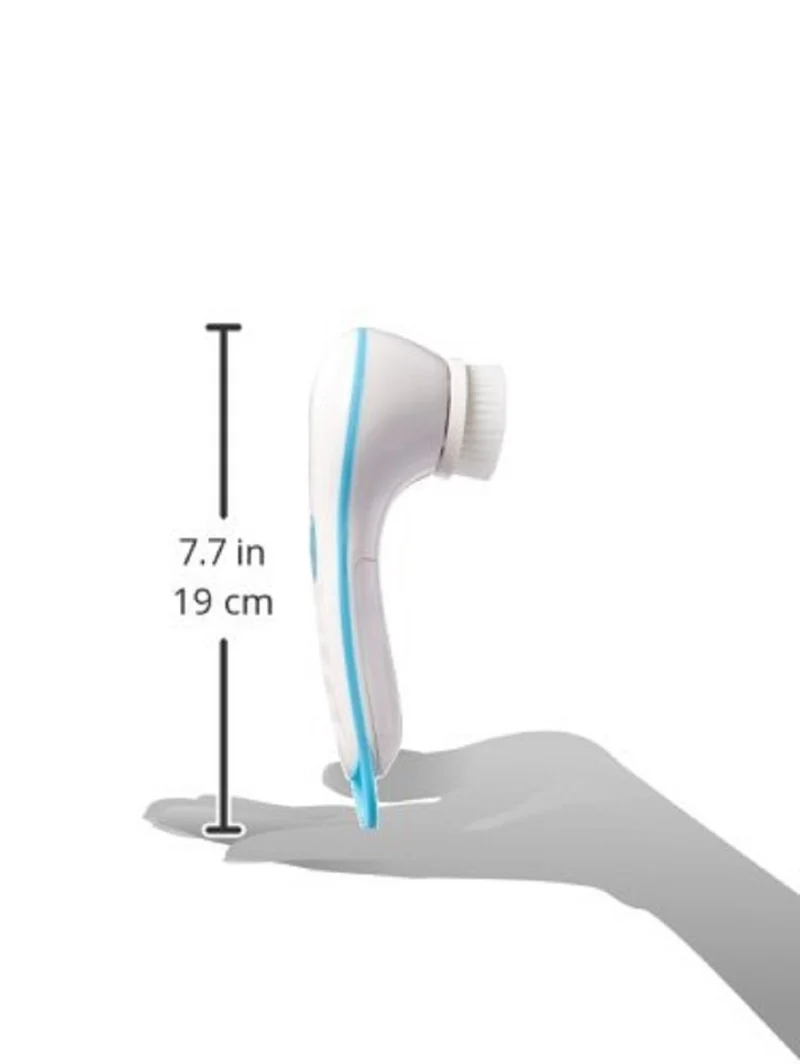 Spazzola Per Pulizia Viso 3 Funzioni 2 Ricambi Cura Faccia Spin Spa Brush Facial