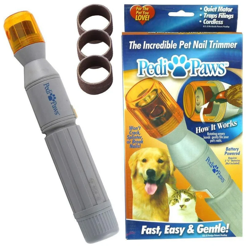 Lima Rotante A Batteria per Unghie Cani Gatti Taglia Unghie Antirottura Pedi Paws