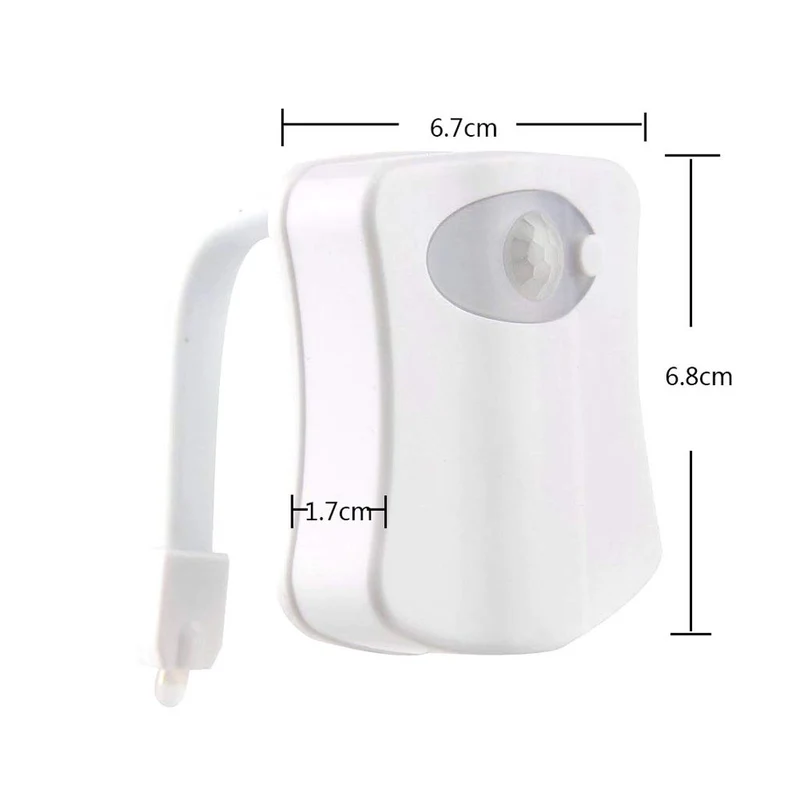 Wc Led Night Light 8 Colori Led variabili Light bowl sensore di movimento