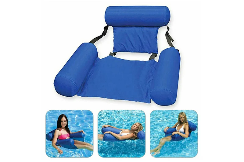 Lettino gonfiabile mare galleggiante per relax sedia poltrona piscina confort
