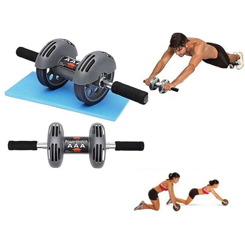 Attrezzo Fitness Power Stretch Roller Wt-e08 Addominali Braccia Spalle Dorsali