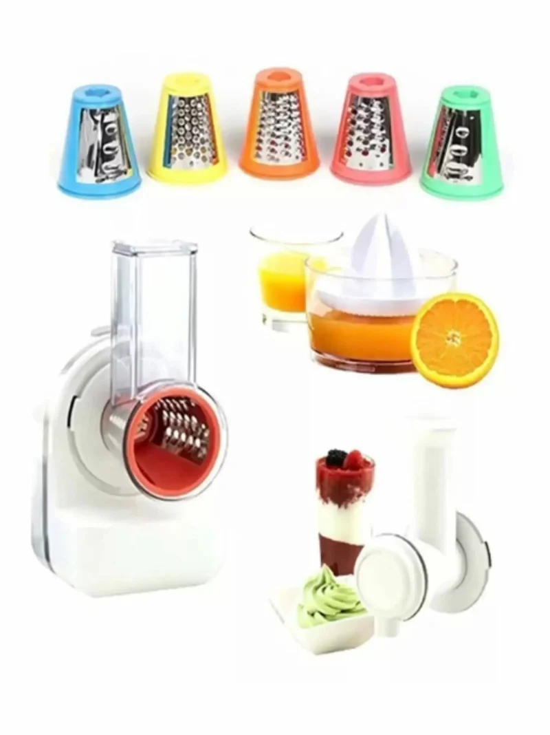 robot da cucina multifunzione 4 in 1 - tritatore-grattugia-gelatiera e spremiagrumi