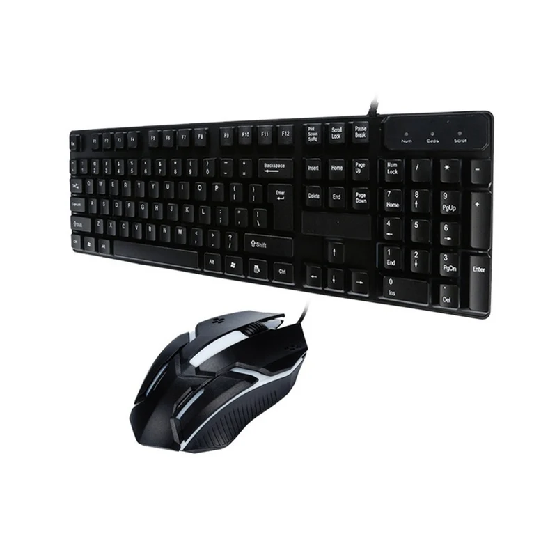 Tastiera + mouse USB per computer desktop- CMK-188 confortevole
