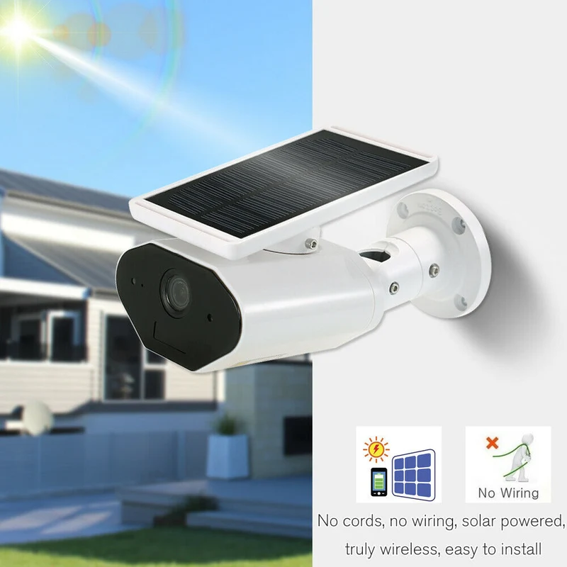 Telecamera di sorveglianza per sicurezza WiFi 1080p 2mpx a batteria solare
