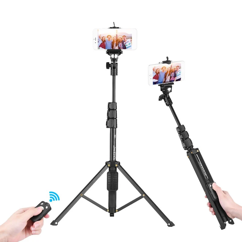 Treppiede Portatile selfie stick con Phone Holder telecomando bluetooth