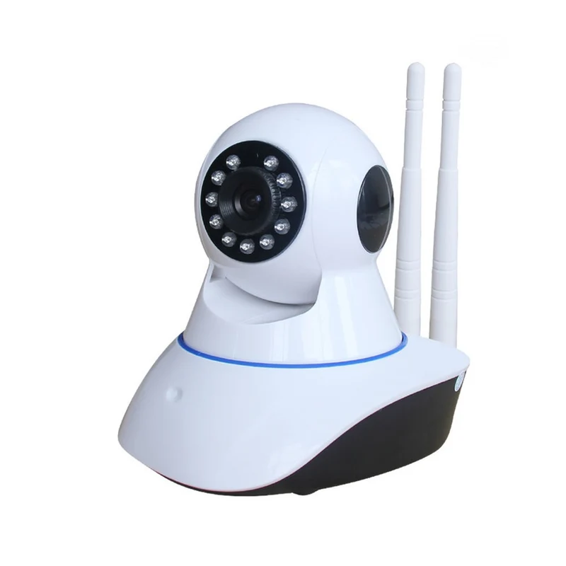 Camera Wireless Ip Home Sicurezza Videocamera Wifi 720p Notte Vision Antenna Doppia