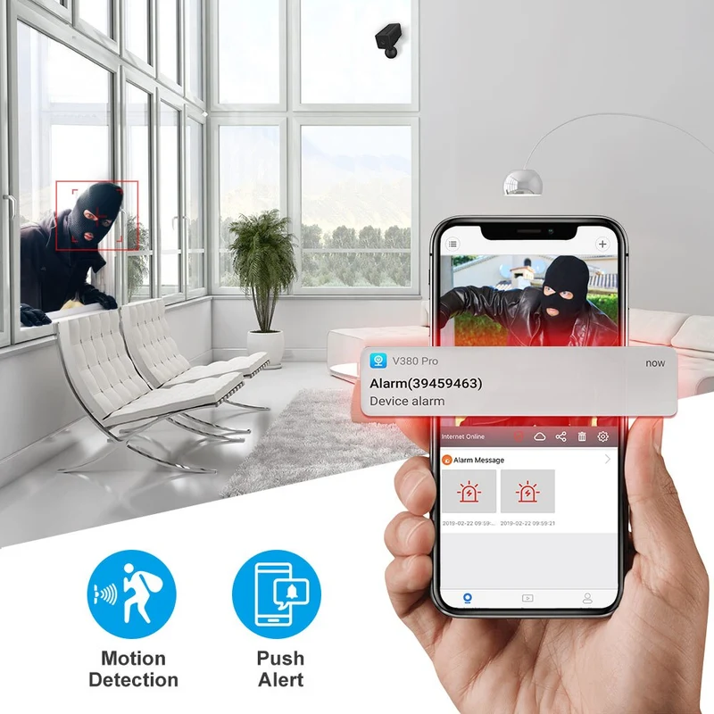 Micro Telecamera Spia wifi Camera IP Nascosta Spy Cam HD Wireless 1080p