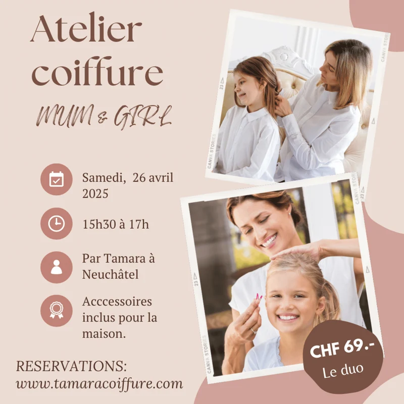 Atelier Coiffure Mum & Girl - 26 avril
