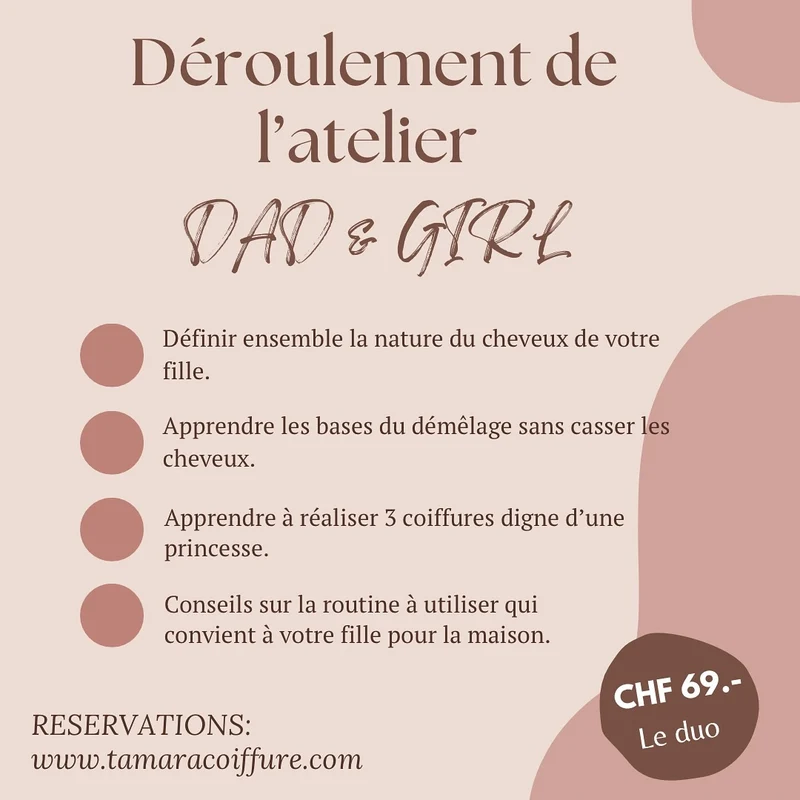 Atelier Coiffure Dad & Girl - 8 mars