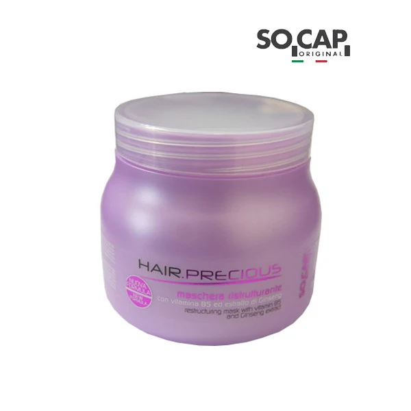 Maschera per capelli ristrutturante Istantanea 500 ML. Prodotto professionale. Socap.