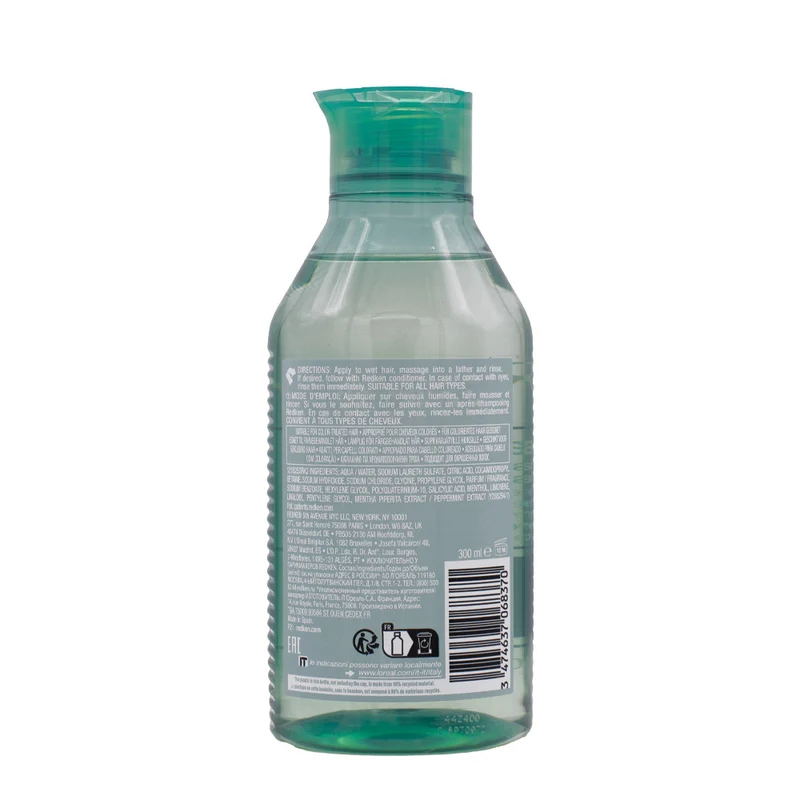 Redken Amino Mint Shampoo 300ml - shampoo per un cuoio capelluto purificato, rinfrescato e idratato