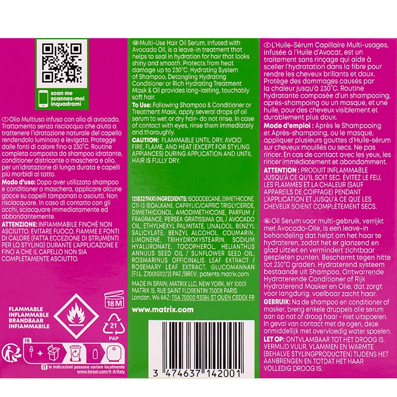 Matrix Food For Soft Oil 50ml - olio multi-uso idratante