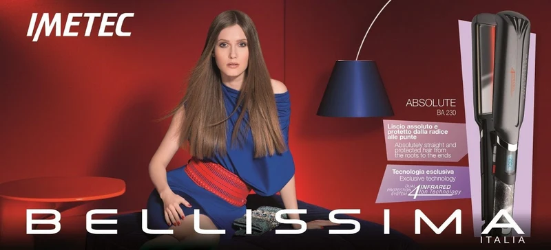 Piastra professionale capelli lisci Infrarossi Bellissima Absolute Imetec