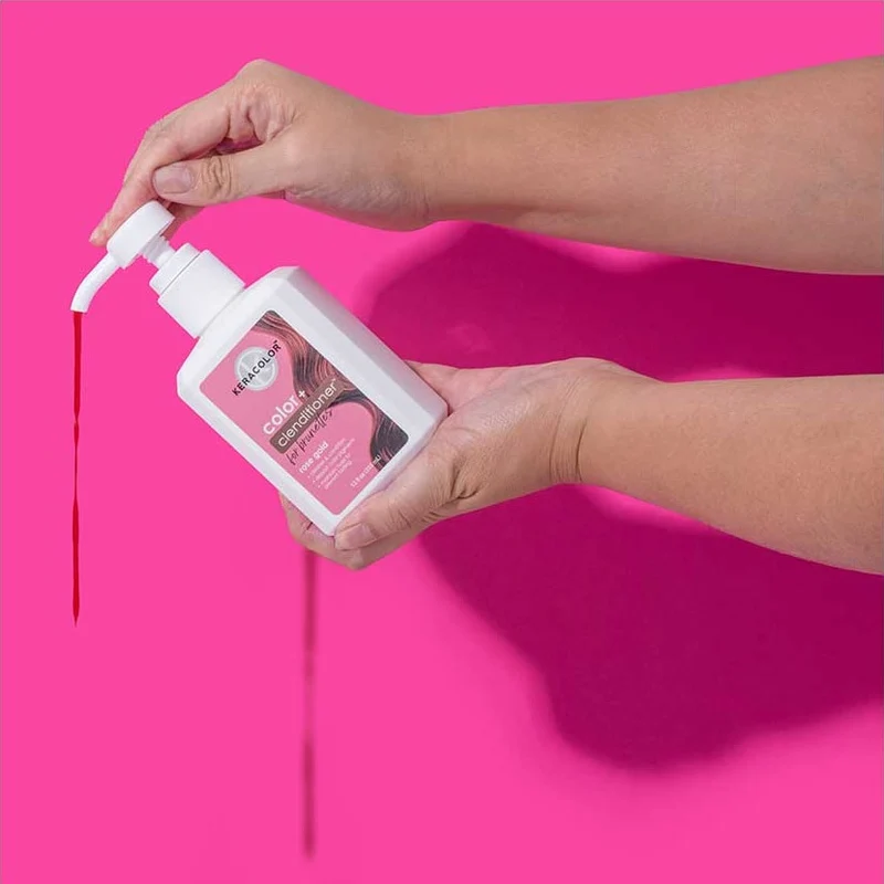 Keracolor Colour + Clenditioner for Brunettes Rose Gold 355ml