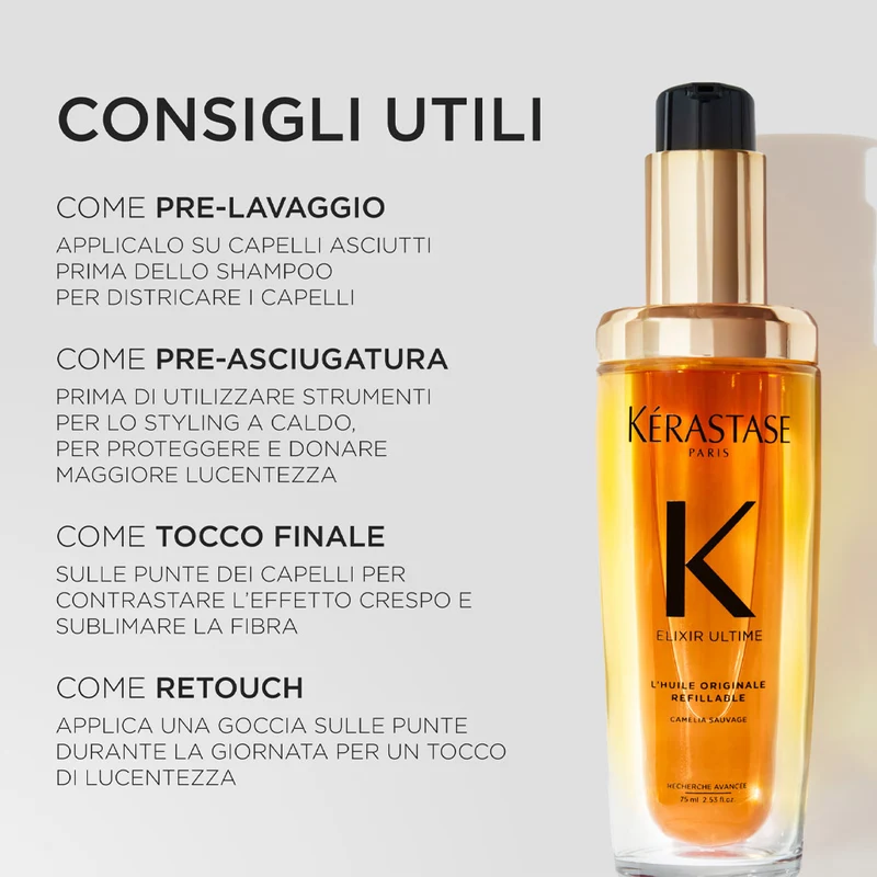 Kerastase Elixir Ultime L'Huile Originale 75ml - olio idratante anticrespo