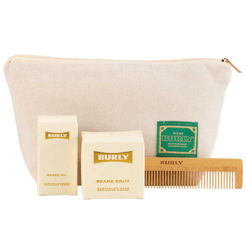Beard Oil And Balm Combo + Toiletry Bag & Comb