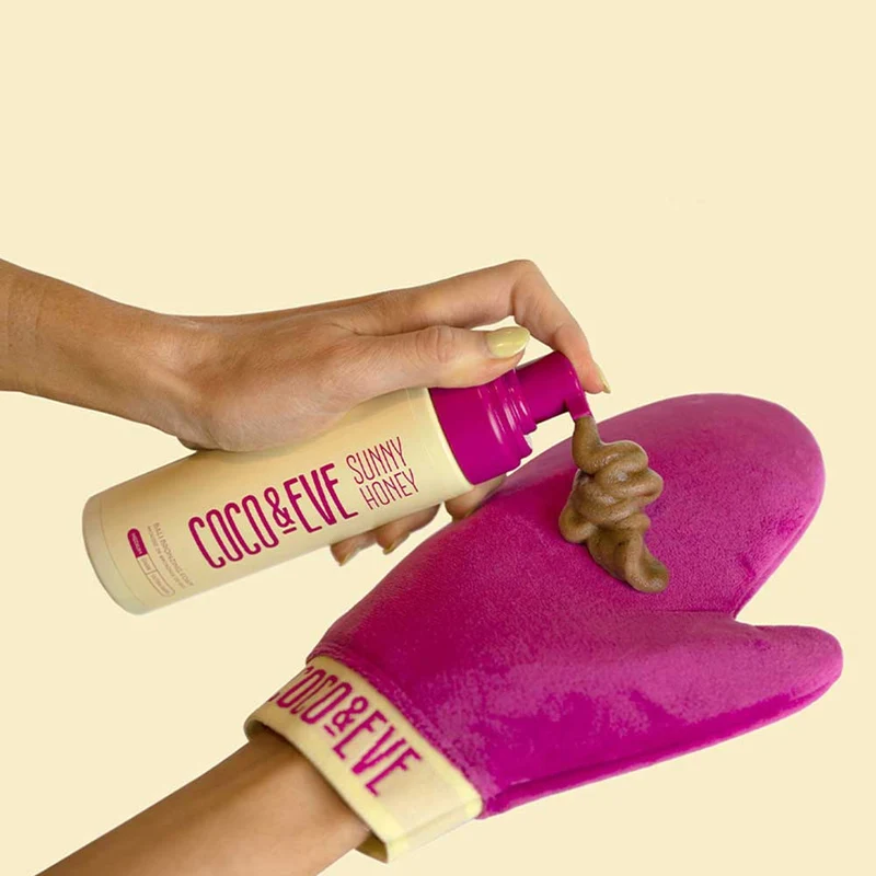 Coco & Eve Ultimate Glow Kit Dark shade foam + Tan Mitt 200ml