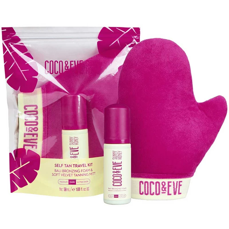 Self Tan Travel Kit Dark Shade foam + Tan mitt 50ml