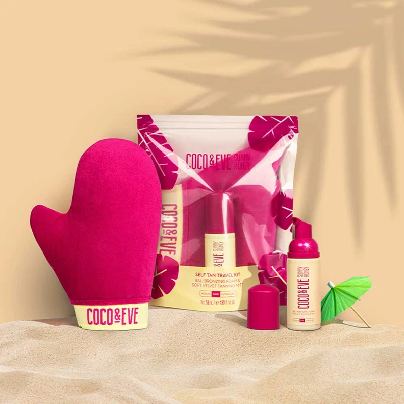 Self Tan Travel Kit Dark Shade foam + Tan mitt 50ml
