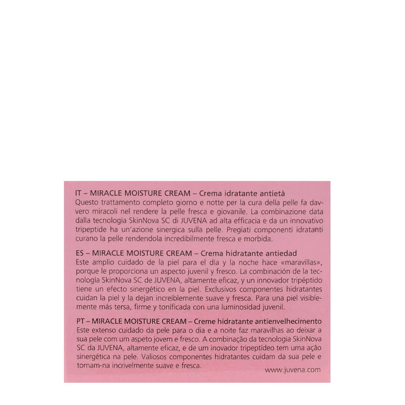 Juvena Miracle Moisture Cream 75ml - crema viso idratante antiage