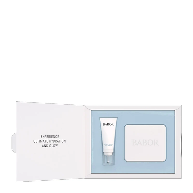 Babor Skinovage Moisturizing Instant Fresh & Smooth Eye Serum + Patches - siero contorno occhi + patches