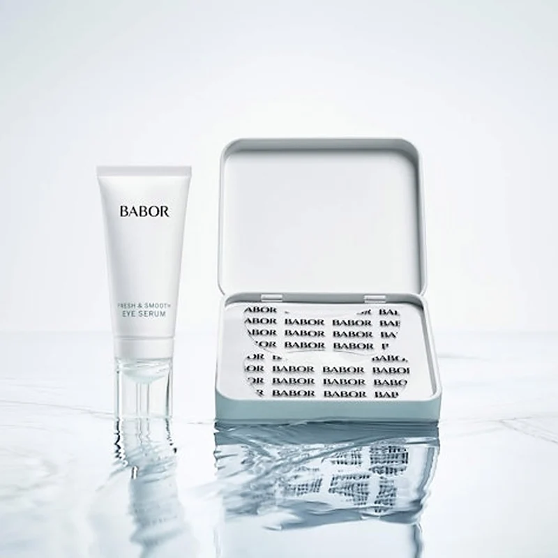 Babor Skinovage Moisturizing Instant Fresh & Smooth Eye Serum + Patches - siero contorno occhi + patches