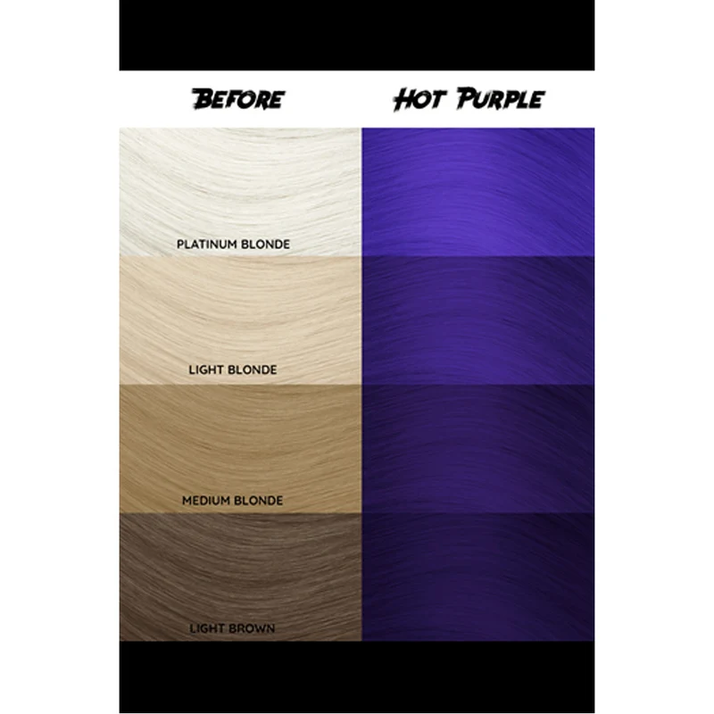 Crazy Color Hot Purple no 62, 100ml - crema colorante viola scuro