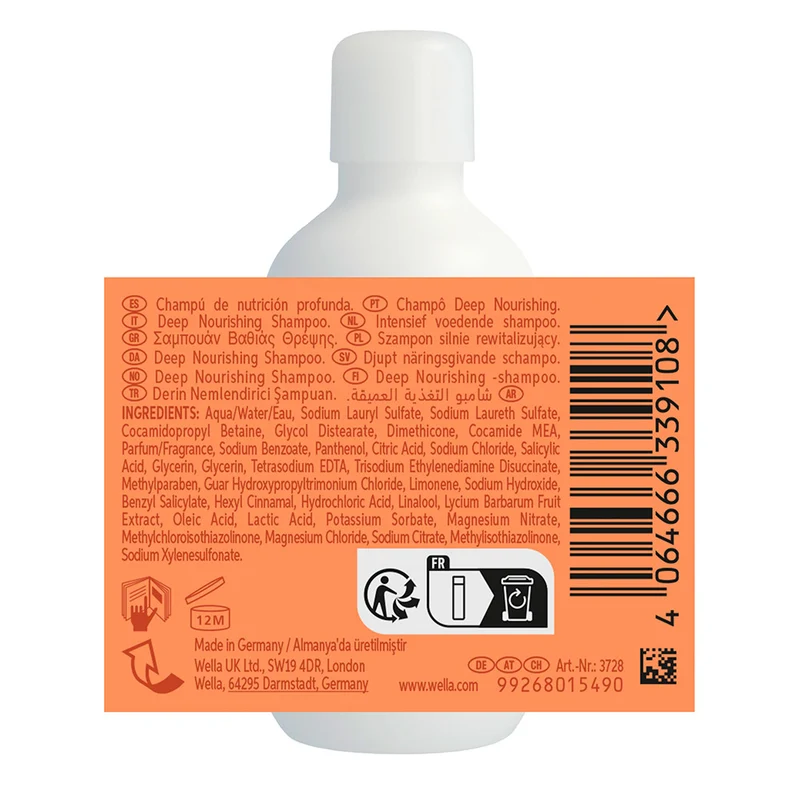 Wella Invigo Nutri Enrich Deep Nourishing Shampoo 100ml - shampoo capelli secchi e stressati