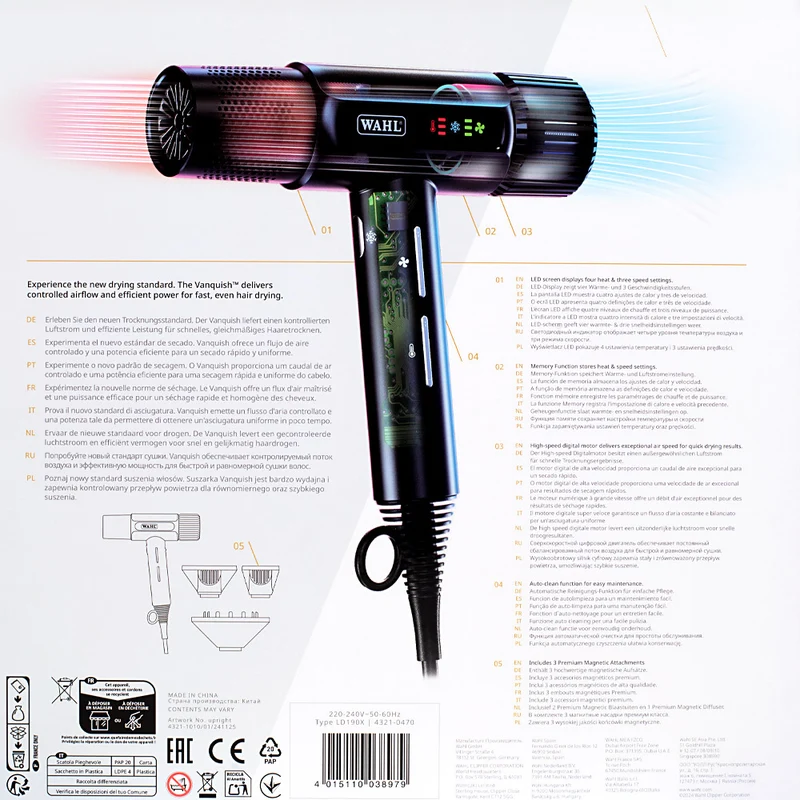 Wahl Vanquish - asciugacapelli