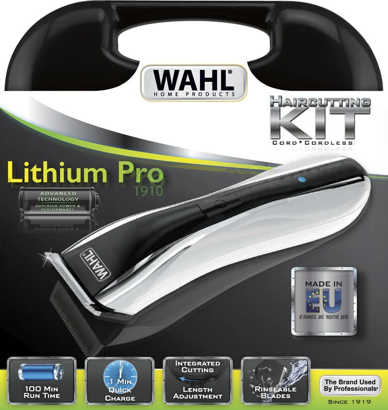 Wahl Lithium LED Pro Nero, Argento