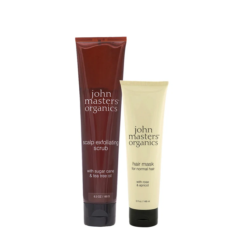 John Masters Organics Scalp Exfoliating Scrub 180gr Hair Mask For Normal Hair 148ml