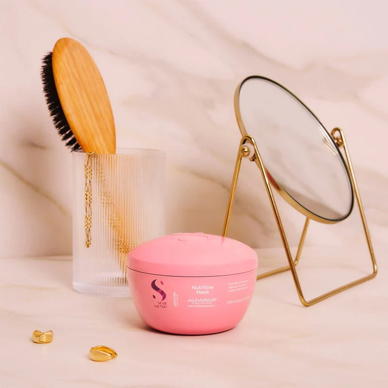 Alfaparf Milano Semi Di Lino Moisture Nutritive Mask 200ml - maschera nutriente per capelli secchi