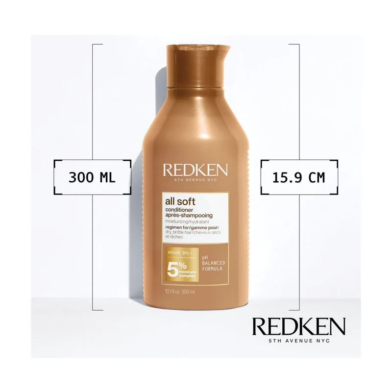Redken All Soft Conditioner 300 ML – Balsamo Idratante per Capelli Secchi