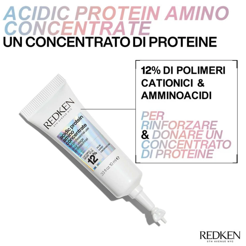 Redken Acidic Bonding Concentrate Amino Concentrate 100ml – Concentrato Proteico per Capelli Danneggiati