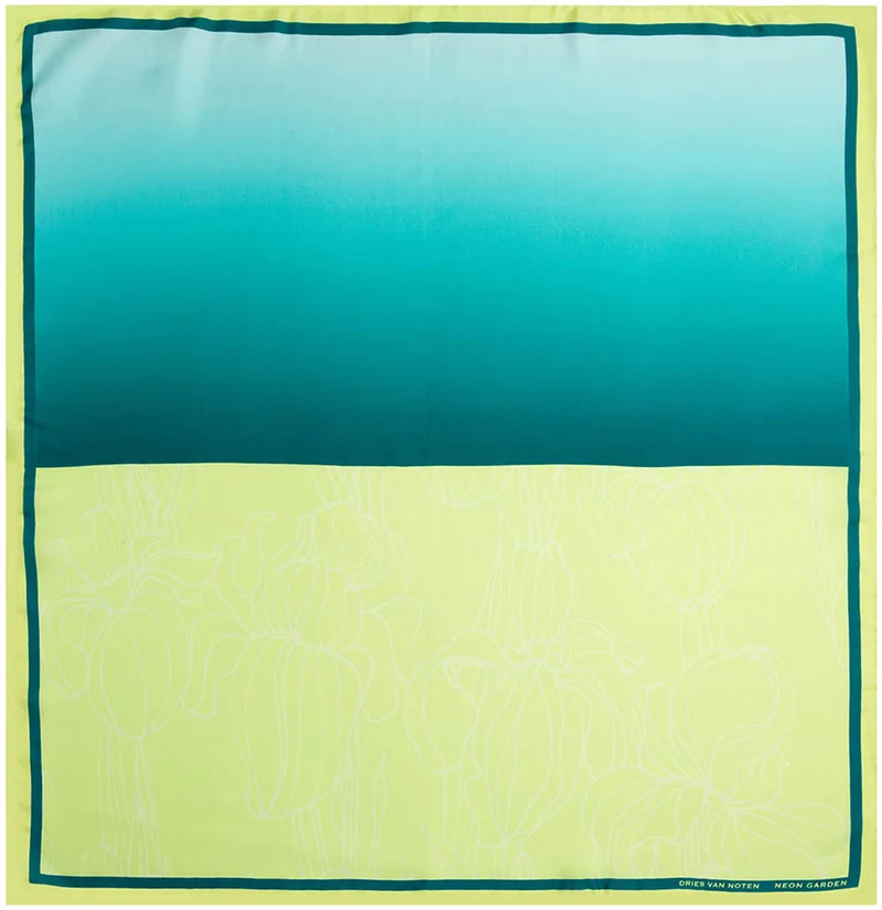Foulard Neon Garden Foulard di Seta