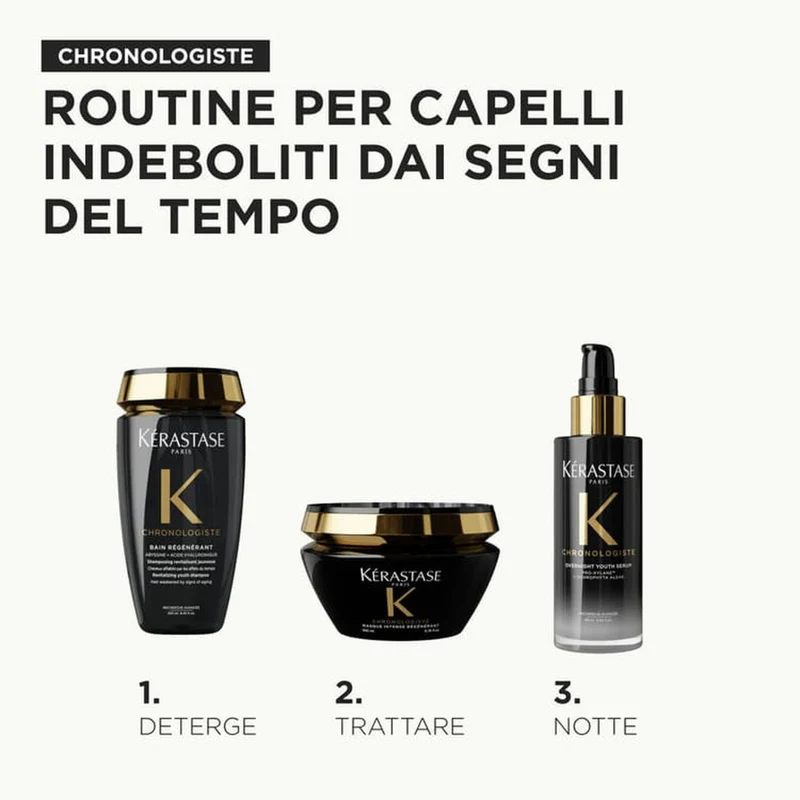 Kérastase Chronologiste Sérum Nuit 90ml – Siero Notte Rigenerante Anti-Età Capelli