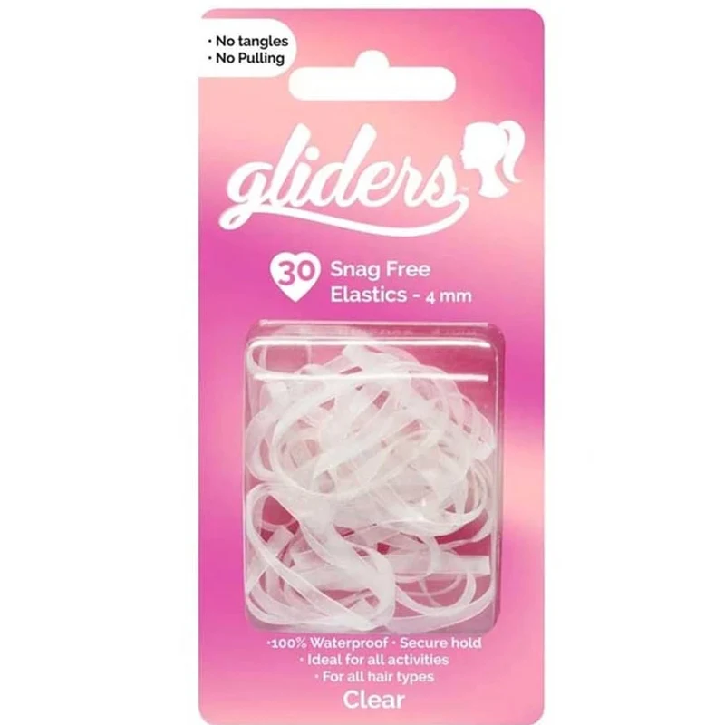Snag Free Hair Elastics 30pc Clear