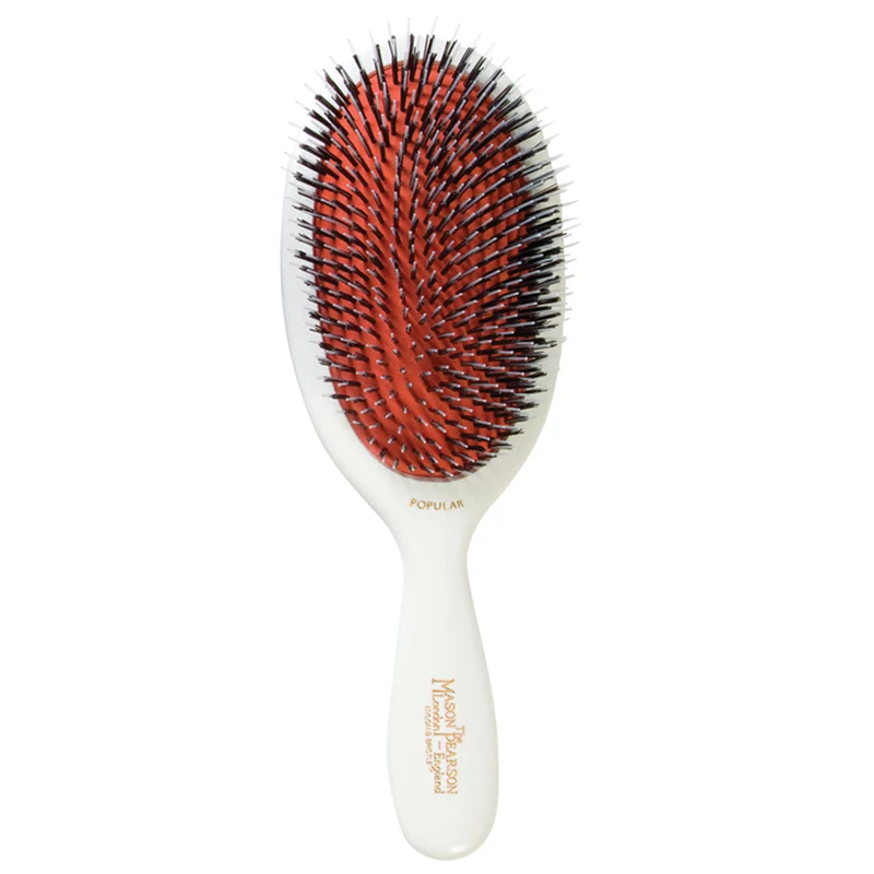 Popular Brush Pure Bristle & Nylon Mix Ivory