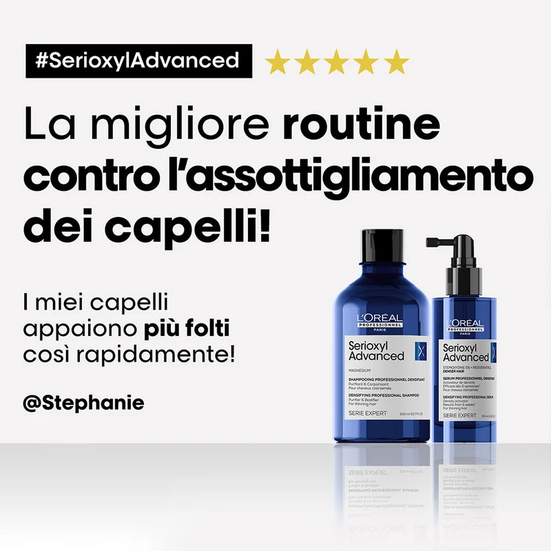 L'Oreal Professionnel Serioxyl Advanced Purifier & Bodifier Shampoo 300ml - shampoo densificante