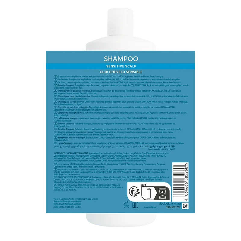 Wella Invigo Scalp Balance Soothing Shampoo 1000ml - shampoo lenitivo