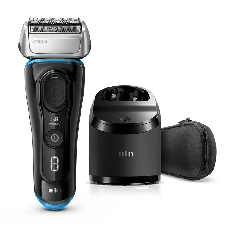 Braun Series 8 8365cc Rasoio Barba Elettrico, Stazione Di Pulizia Clean&Charge, Nero