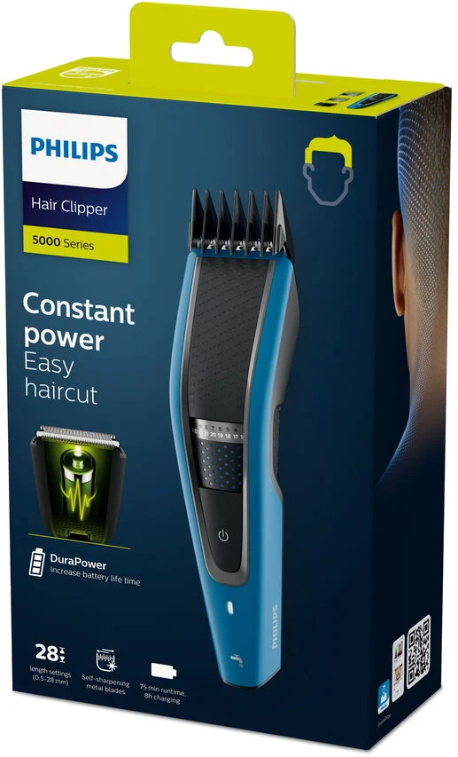 Philips 5000 series Tecnologia Trim-n-Flow PRO Regolacapelli lavabile