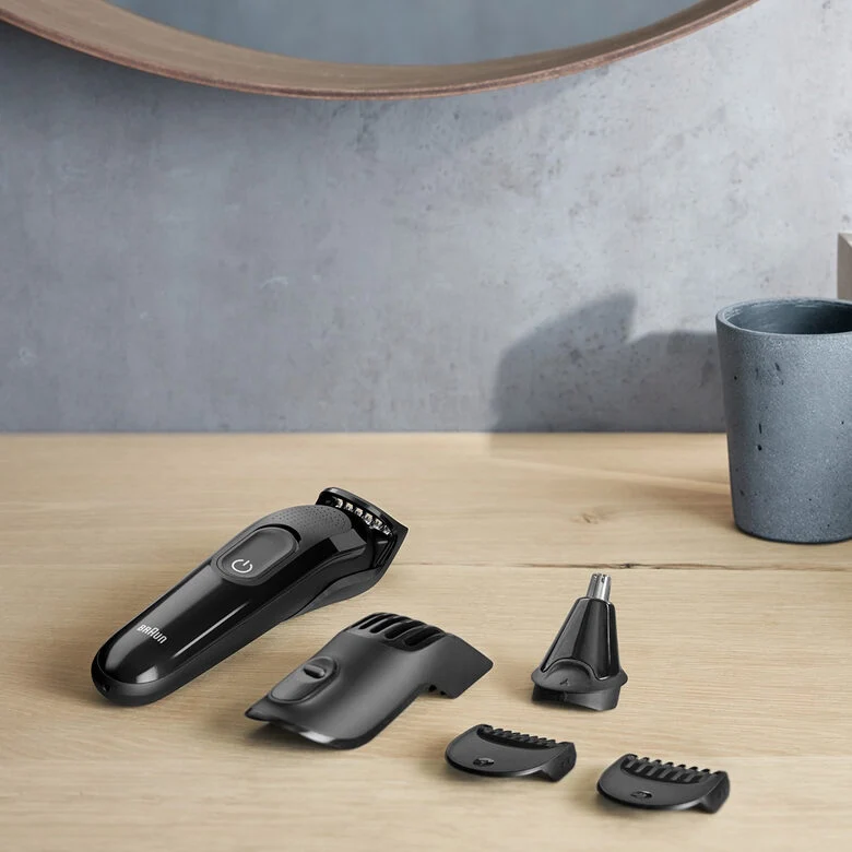Braun MGK3020 regolabarba Bagnato e secco Nero