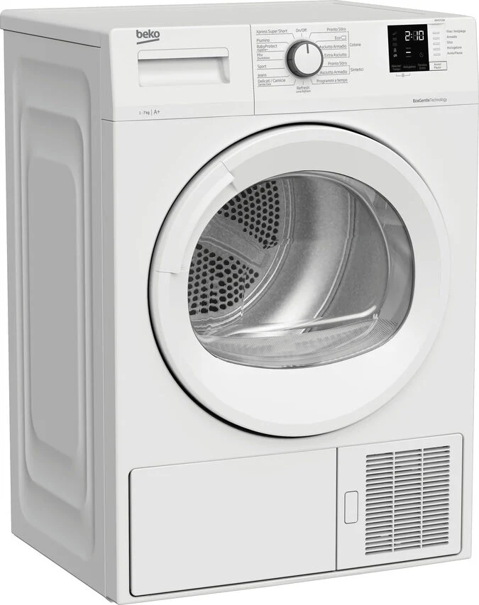 Beko DRXS712W asciugatrice Libera installazione Caricamento frontale 7 kg A+ Bianco
