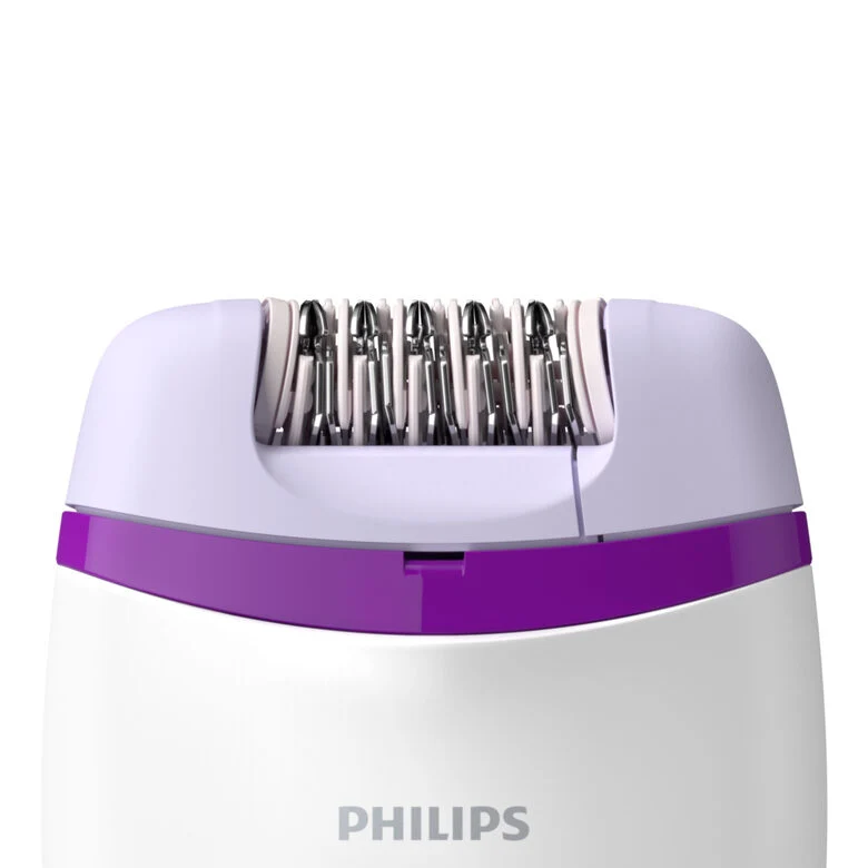 Philips Satinelle Essential Epilatore con filo compatto con rifinitore per la zona bikini.