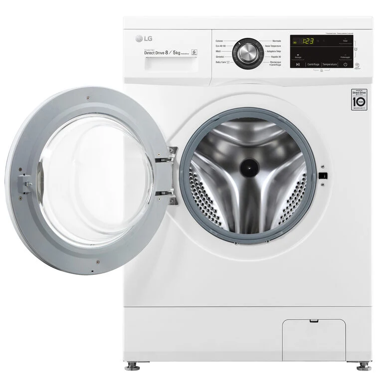 LG F4J3TM5WE Lavasciuga 8/5kg 1400 Giri/min Carica frontale Classe E